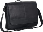 Kenneth Cole REACTION Risky Business Messenger Full-Grain Colombian Leather Crossbody Laptop Case & Tablet Day Bag - Image 3